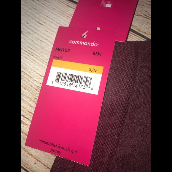 Commando Minimalist French Cut Briefs, S/M, Raisin - Picture 5 of 6